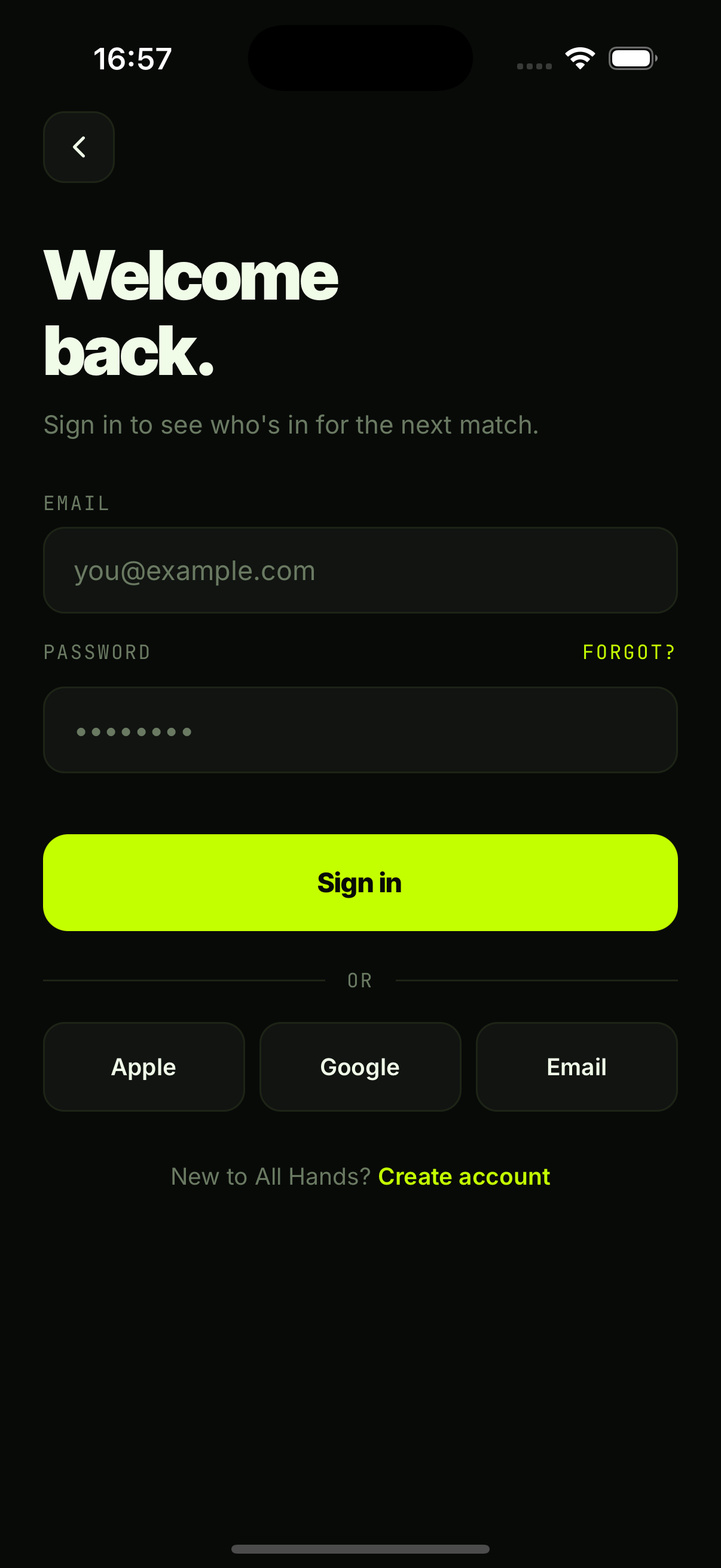 Sign in